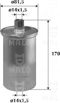 AKRON-MALÒ 1520182 - Паливний фільтр autozip.com.ua