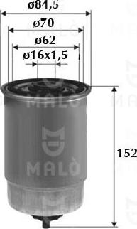 AKRON-MALÒ 1520136 - Паливний фільтр autozip.com.ua