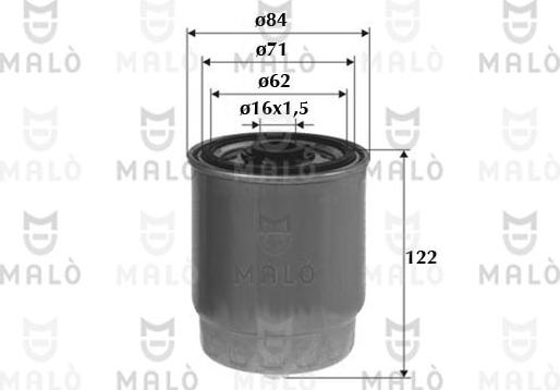 AKRON-MALÒ 1520123 - Паливний фільтр autozip.com.ua