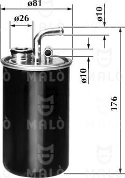 AKRON-MALÒ 1520201 - Паливний фільтр autozip.com.ua