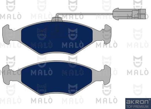 AKRON-MALÒ 1050917 - Гальмівні колодки, дискові гальма autozip.com.ua