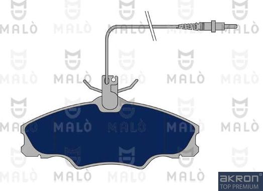 AKRON-MALÒ 1050658 - Гальмівні колодки, дискові гальма autozip.com.ua