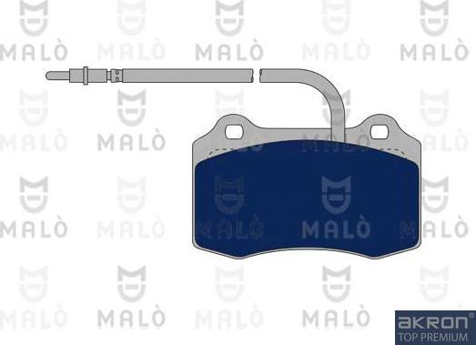 AKRON-MALÒ 1050664 - Гальмівні колодки, дискові гальма autozip.com.ua