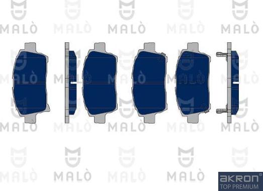 AKRON-MALÒ 1050097 - Гальмівні колодки, дискові гальма autozip.com.ua