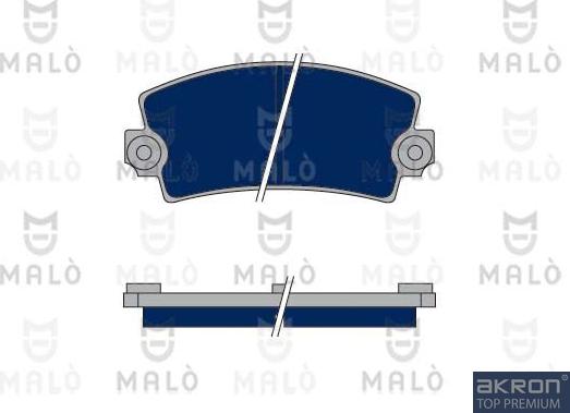 AKRON-MALÒ 1050058 - Гальмівні колодки, дискові гальма autozip.com.ua