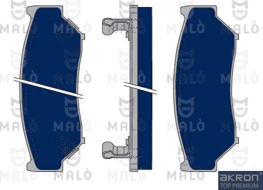 AKRON-MALÒ 1050060 - Гальмівні колодки, дискові гальма autozip.com.ua