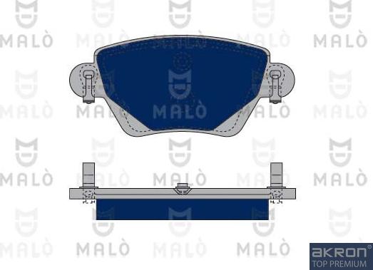 AKRON-MALÒ 1050081 - Гальмівні колодки, дискові гальма autozip.com.ua