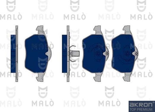 AKRON-MALÒ 1050026 - Гальмівні колодки, дискові гальма autozip.com.ua