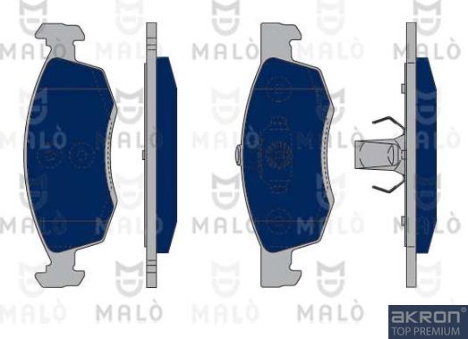 AKRON-MALÒ 1050071 - Гальмівні колодки, дискові гальма autozip.com.ua