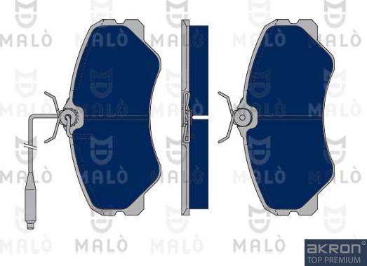 AKRON-MALÒ 1050157 - Гальмівні колодки, дискові гальма autozip.com.ua