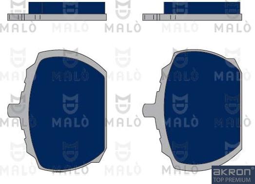 AKRON-MALÒ 1050350 - Гальмівні колодки, дискові гальма autozip.com.ua