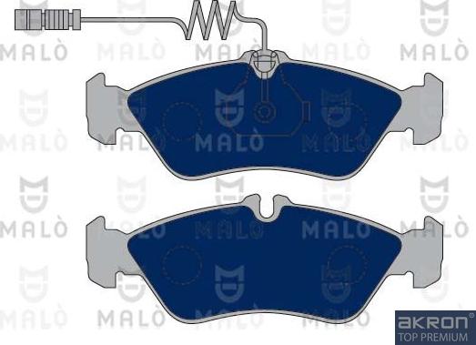 AKRON-MALÒ 1050351 - Гальмівні колодки, дискові гальма autozip.com.ua