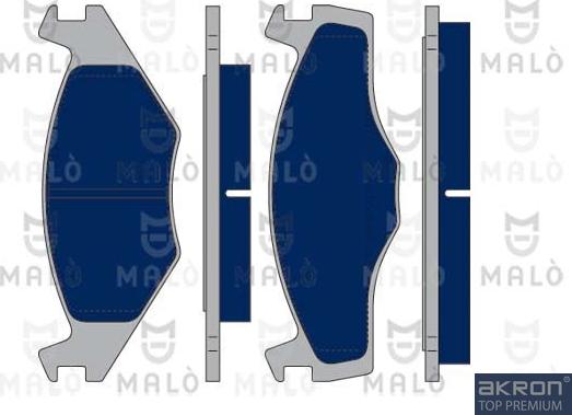 AKRON-MALÒ 1050366 - Гальмівні колодки, дискові гальма autozip.com.ua