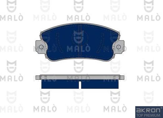 AKRON-MALÒ 1050305 - Гальмівні колодки, дискові гальма autozip.com.ua