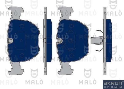 AKRON-MALÒ 1050300 - Гальмівні колодки, дискові гальма autozip.com.ua