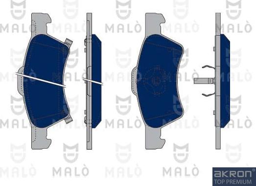 AKRON-MALÒ 1050302 - Гальмівні колодки, дискові гальма autozip.com.ua