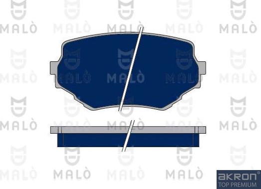 AKRON-MALÒ 1050320 - Гальмівні колодки, дискові гальма autozip.com.ua