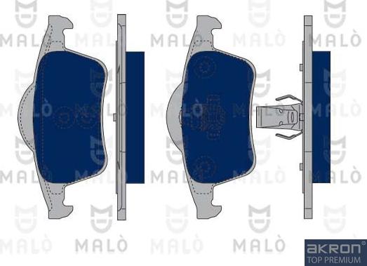 AKRON-MALÒ 1050327 - Гальмівні колодки, дискові гальма autozip.com.ua