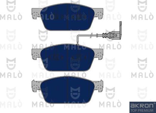 AKRON-MALÒ 1051083 - Гальмівні колодки, дискові гальма autozip.com.ua