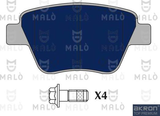 AKRON-MALÒ 1051082 - Гальмівні колодки, дискові гальма autozip.com.ua
