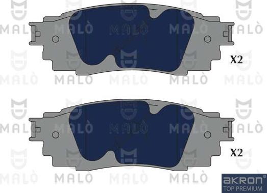 AKRON-MALÒ 1051190 - Гальмівні колодки, дискові гальма autozip.com.ua
