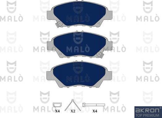 AKRON-MALÒ 1051120 - Гальмівні колодки, дискові гальма autozip.com.ua