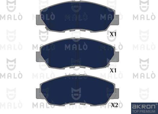 AKRON-MALÒ 1051297 - Гальмівні колодки, дискові гальма autozip.com.ua