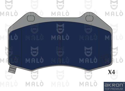AKRON-MALÒ 1051250 - Гальмівні колодки, дискові гальма autozip.com.ua