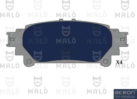 AKRON-MALÒ 1051257 - Гальмівні колодки, дискові гальма autozip.com.ua