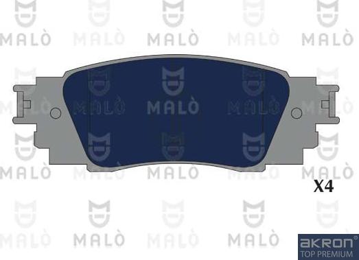 AKRON-MALÒ 1051213 - Гальмівні колодки, дискові гальма autozip.com.ua