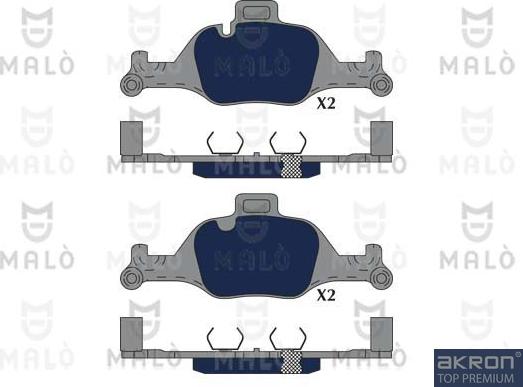 AKRON-MALÒ 1051234 - Гальмівні колодки, дискові гальма autozip.com.ua