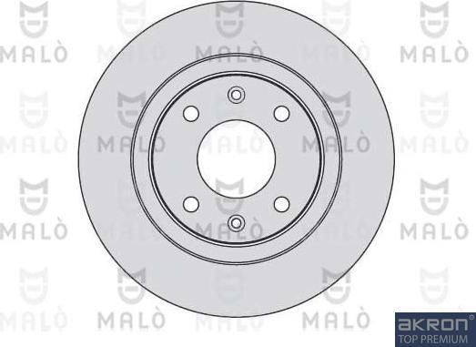 AKRON-MALÒ 1110092 - Гальмівний диск autozip.com.ua