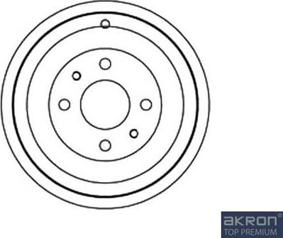 AKRON-MALÒ 1120019 - Гальмівний барабан autozip.com.ua