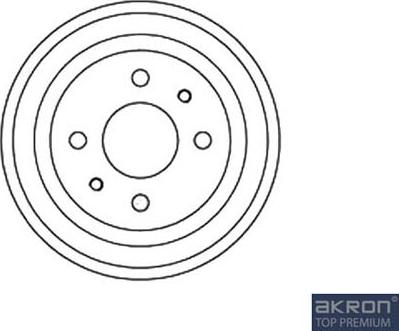 AKRON-MALÒ 1120017 - Гальмівний барабан autozip.com.ua