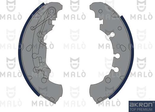 AKRON-MALÒ 1390085 - Комплект гальм, барабанний механізм autozip.com.ua