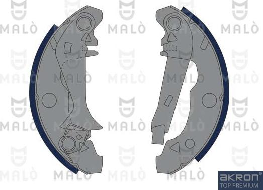 AKRON-MALÒ 1390355 - Комплект гальм, барабанний механізм autozip.com.ua
