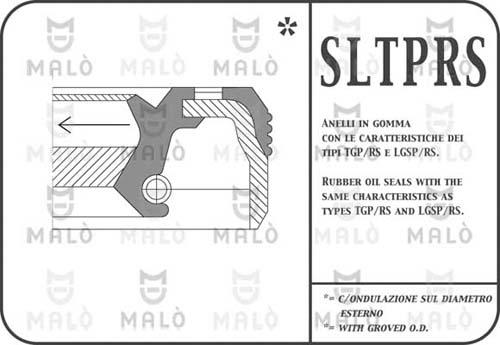 AKRON-MALÒ 643PRSF - Ущільнене кільце, колінчастий вал autozip.com.ua