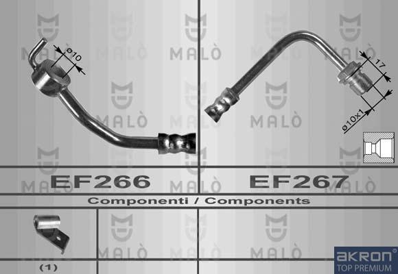 AKRON-MALÒ 8465 - Гальмівний шланг autozip.com.ua