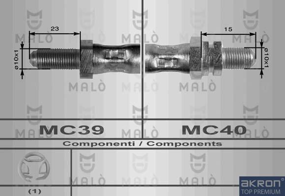 AKRON-MALÒ 8462 - Гальмівний шланг autozip.com.ua