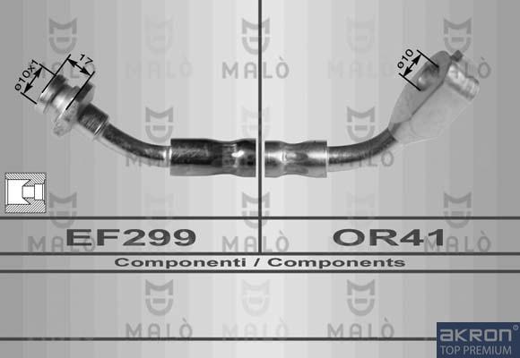 AKRON-MALÒ 80084 - Гальмівний шланг autozip.com.ua
