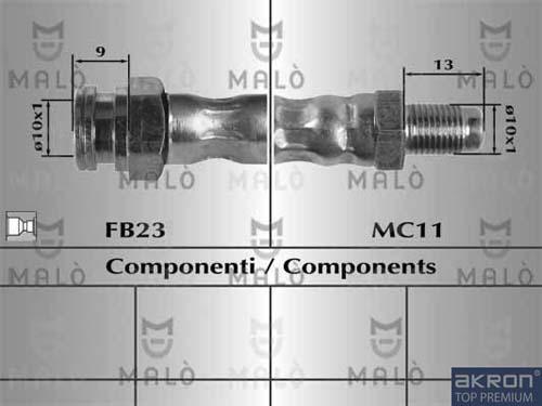 AKRON-MALÒ 80854 - Гальмівний шланг autozip.com.ua
