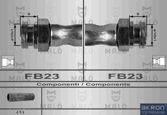 AKRON-MALÒ 8384 - Гальмівний шланг autozip.com.ua