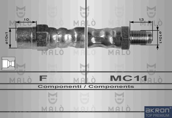 AKRON-MALÒ 8290 - Гальмівний шланг autozip.com.ua