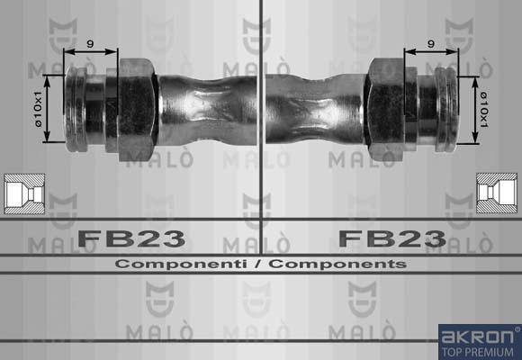 AKRON-MALÒ 8406 - Гальмівний шланг autozip.com.ua