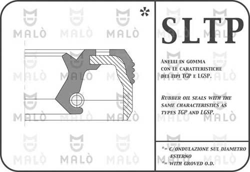 AKRON-MALÒ 765PTF - Ущільнене кільце, колінчастий вал autozip.com.ua