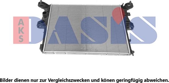 AKS Dasis 400048N - Радіатор, охолодження двигуна autozip.com.ua