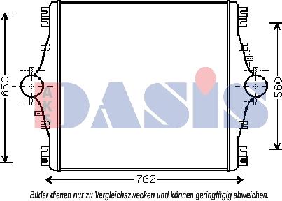 AKS Dasis 407004N - Интеркулер autozip.com.ua