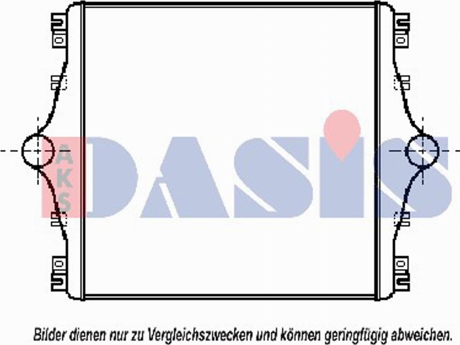 AKS Dasis 407070T - Интеркулер autozip.com.ua