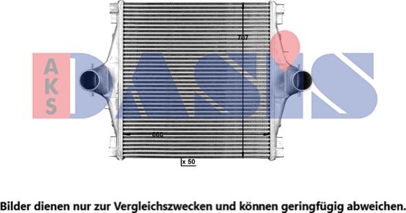 AKS Dasis 407070X - Интеркулер autozip.com.ua