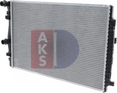 AKS Dasis 480093N - Радіатор, охолодження двигуна autozip.com.ua